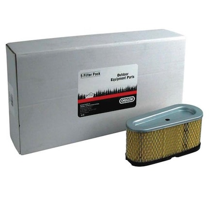 Oregon Air Filter Shop Pack, 5-Pack of 30-049, Repl. Briggs 496894S 4139 30-803